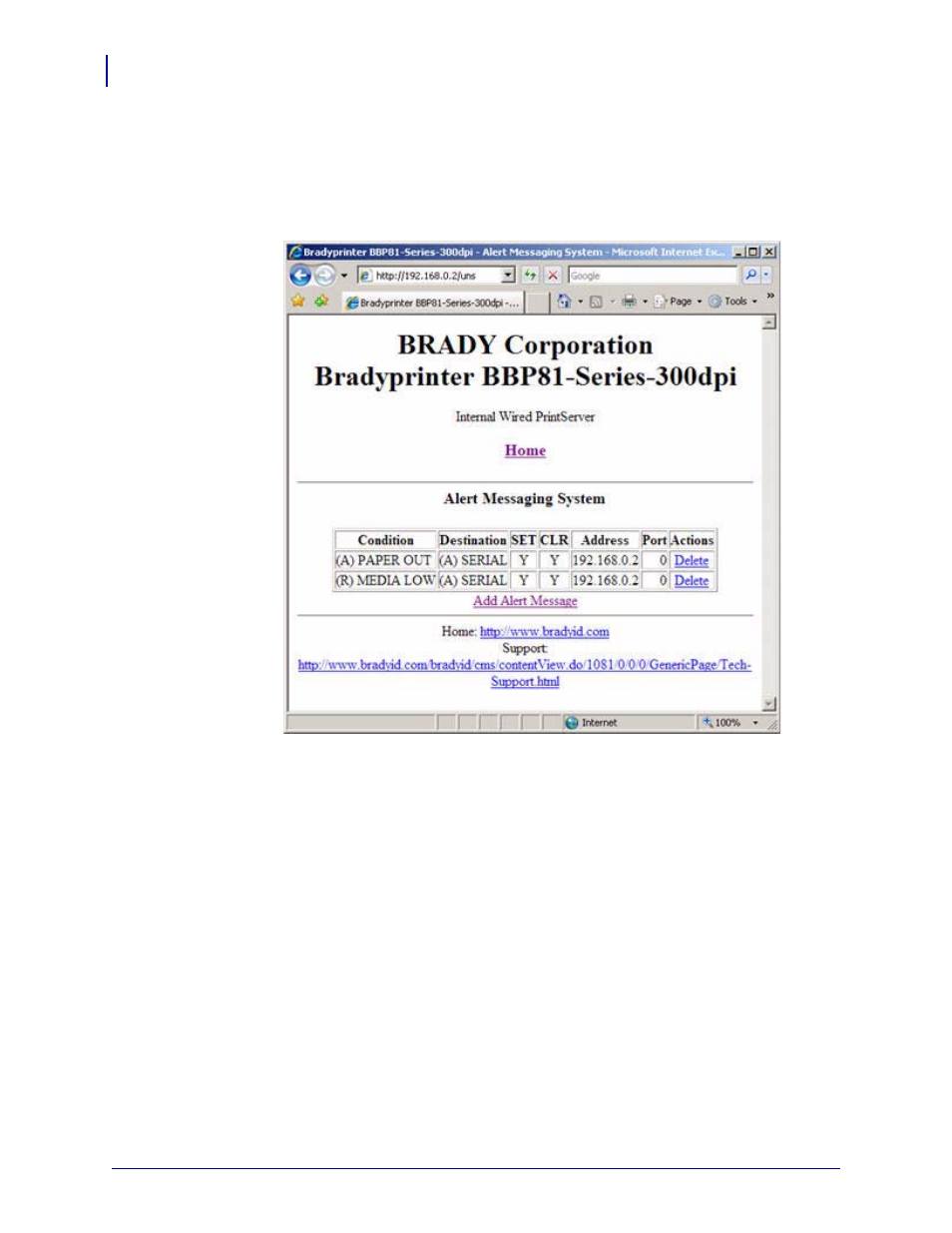 Brady BBP81 User Manual | Page 68 / 106