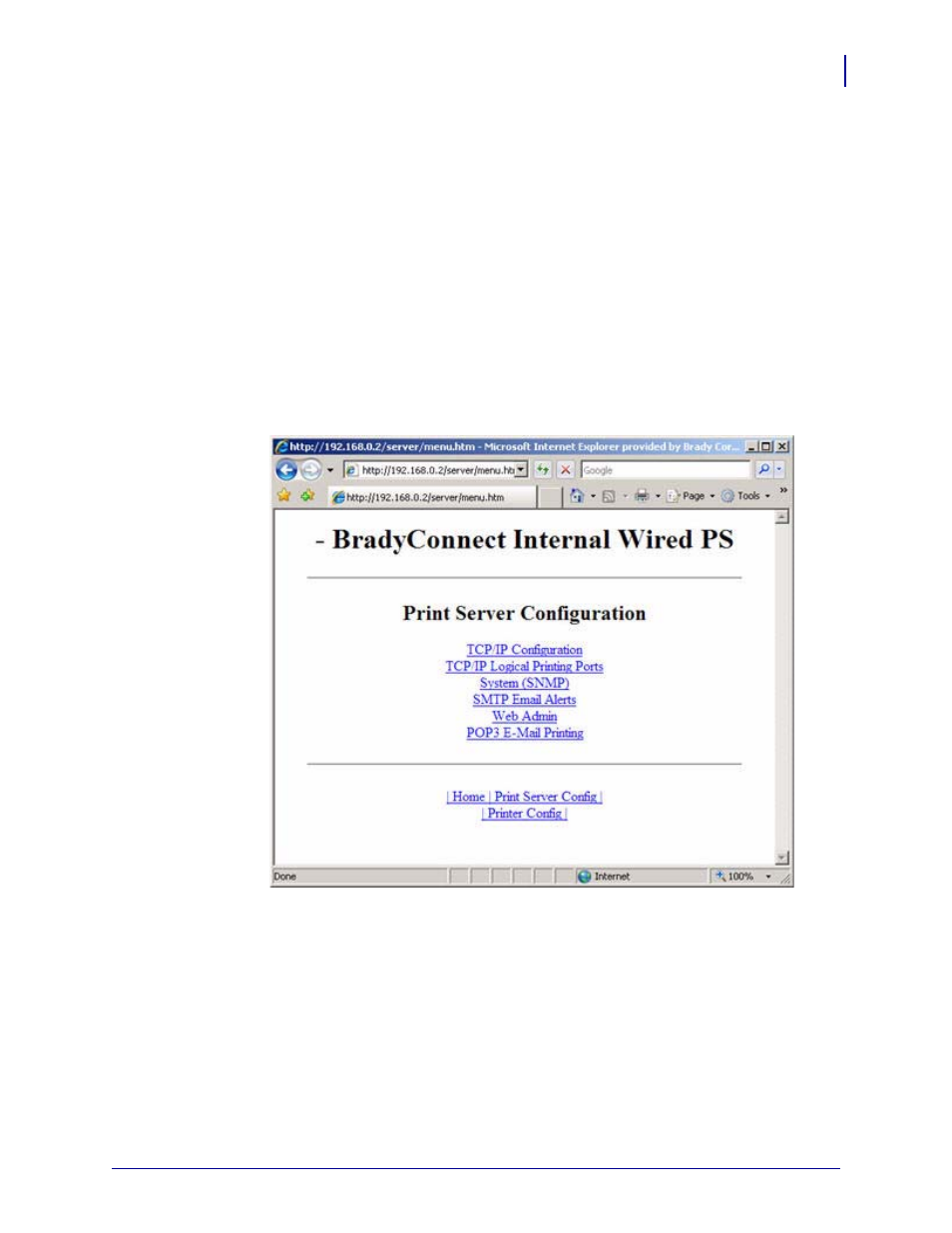 Configuring the print server | Brady BBP81 User Manual | Page 75 / 106