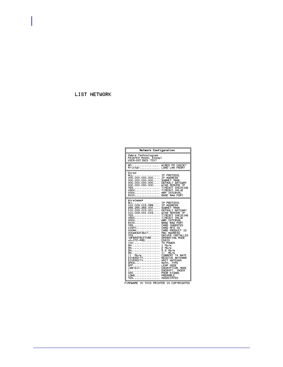 Print a network configuration label | Brady X-Plus II User Manual | Page 72 / 208