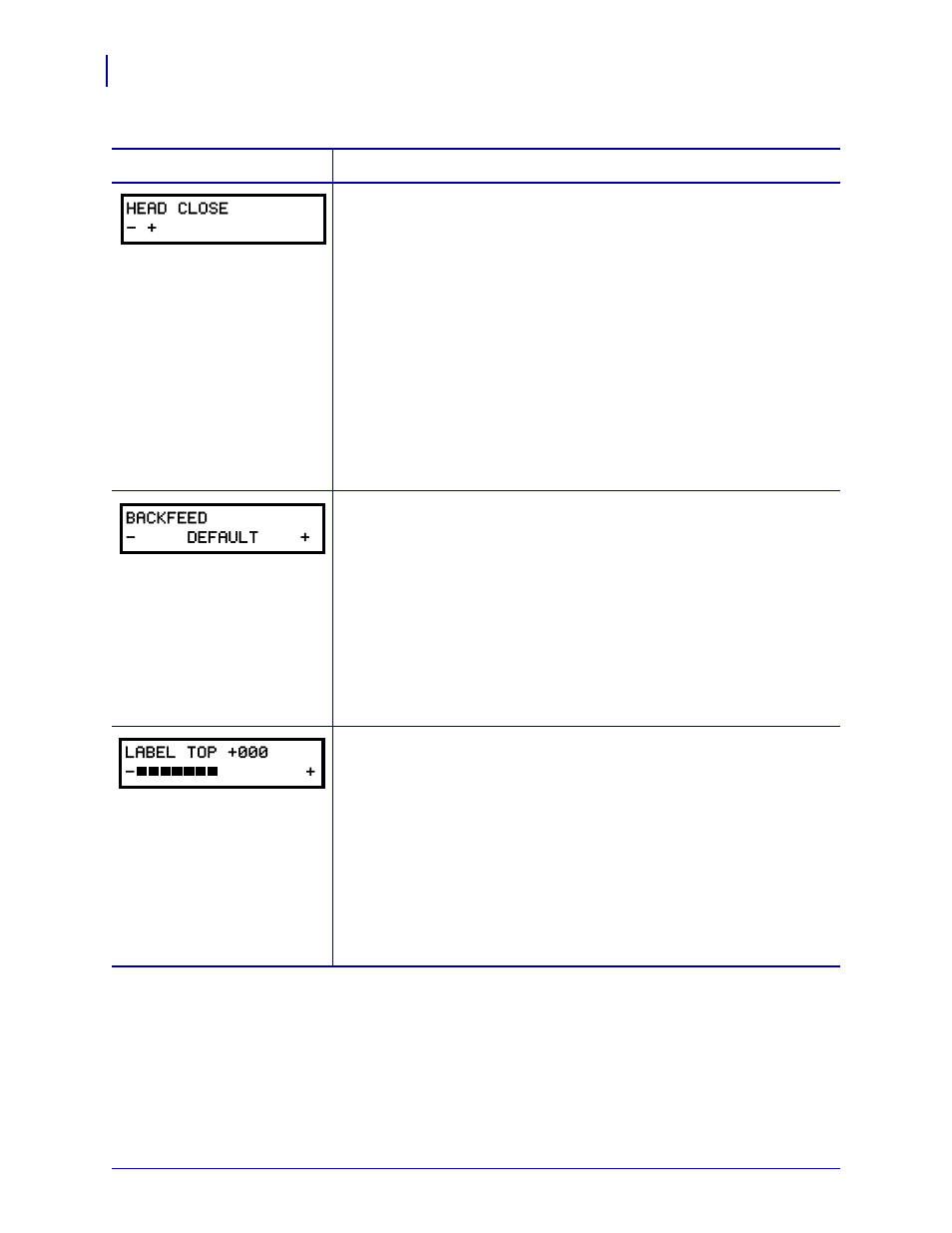 Select head, Select head close | Brady X-Plus II User Manual | Page 92 / 208