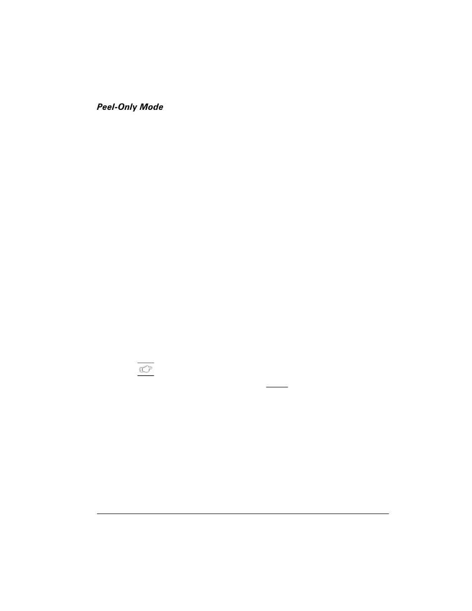 Peel-only mode | Brady 200M-e 300 User Manual | Page 43 / 118