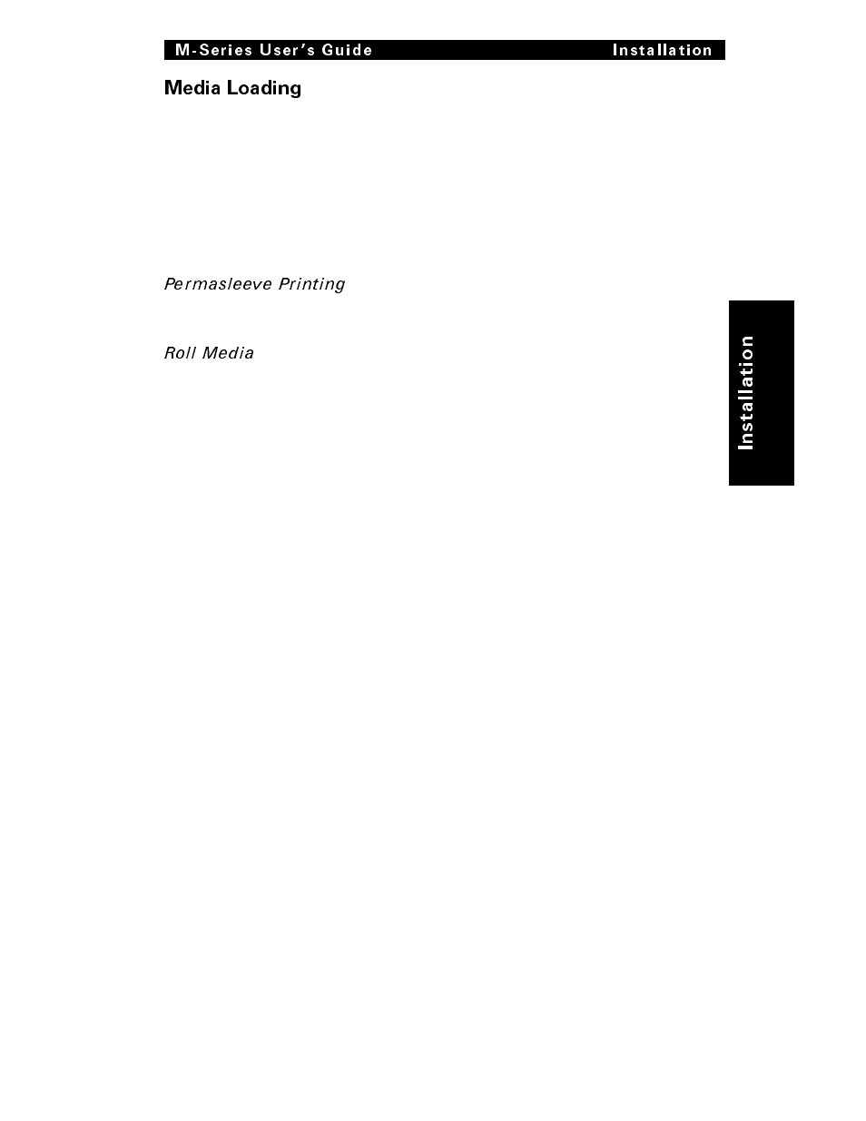Media loading | Brady 200M User Manual | Page 28 / 104