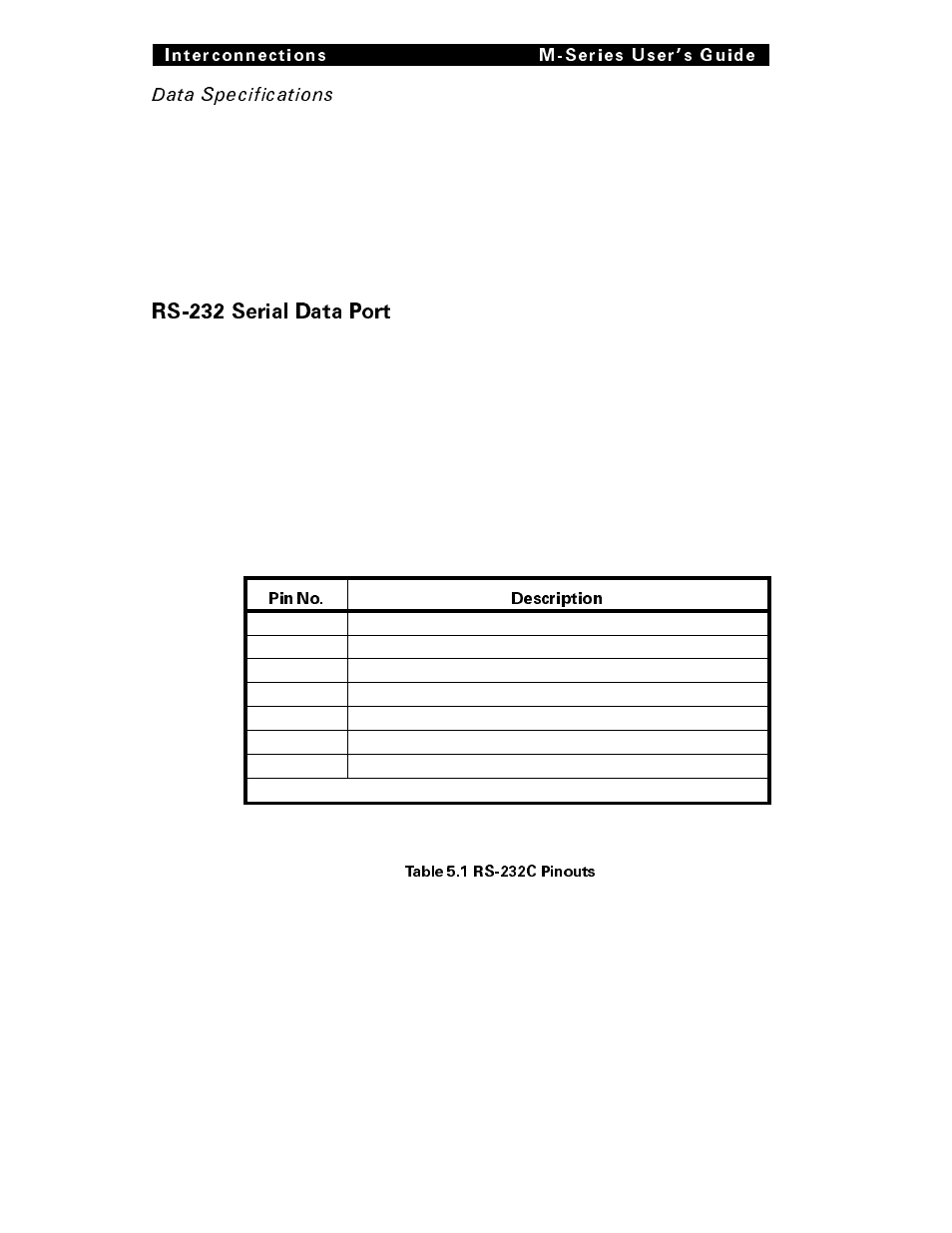 Rs-232 serial data port | Brady 200M User Manual | Page 53 / 104