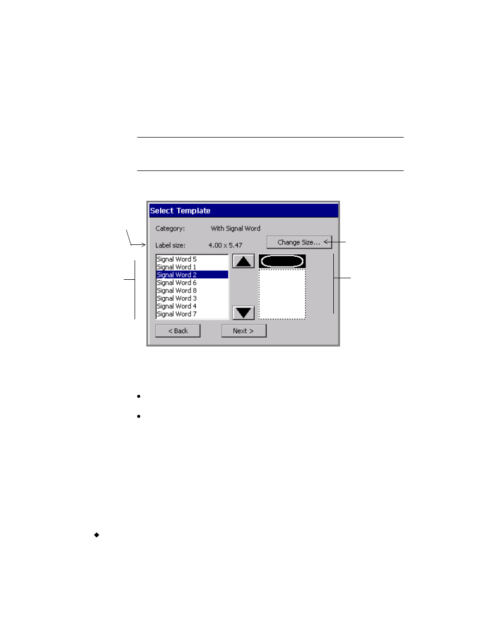 Selecting a template | Brady label maker User Manual | Page 100 / 275