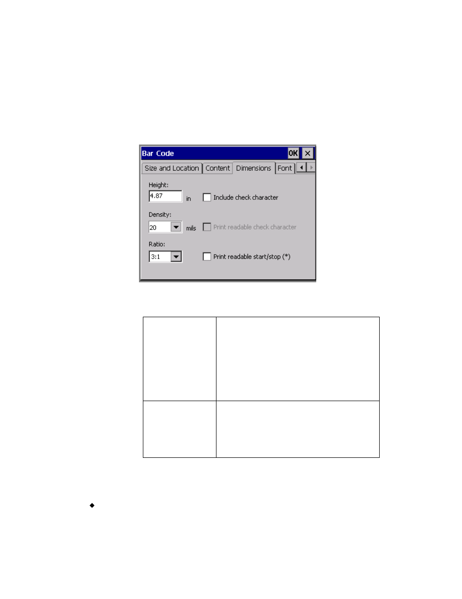 Setting bar code dimensions | Brady label maker User Manual | Page 144 / 275
