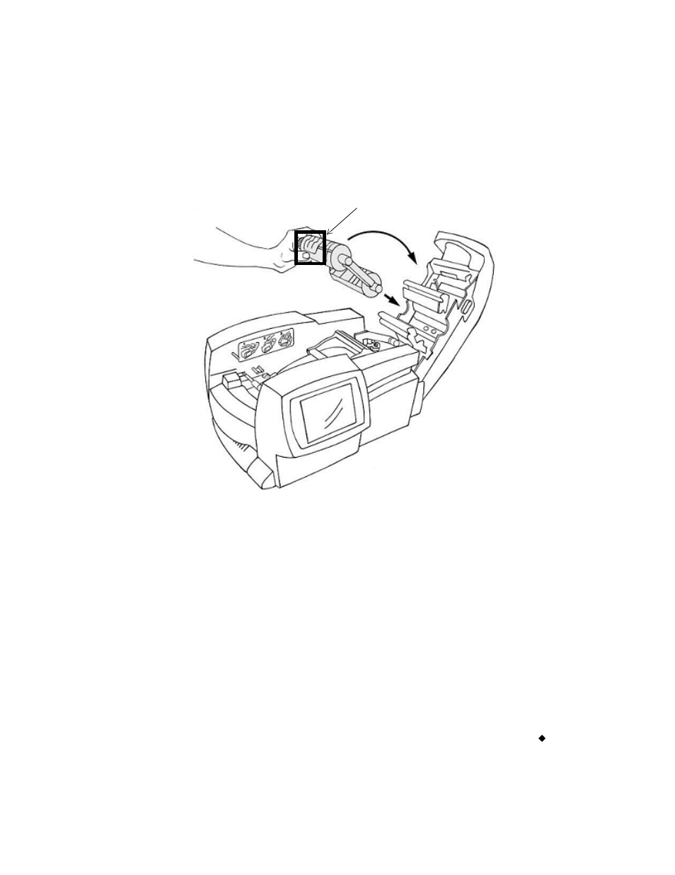 Installing a ribbon cartridge | Brady label maker User Manual | Page 27 / 275