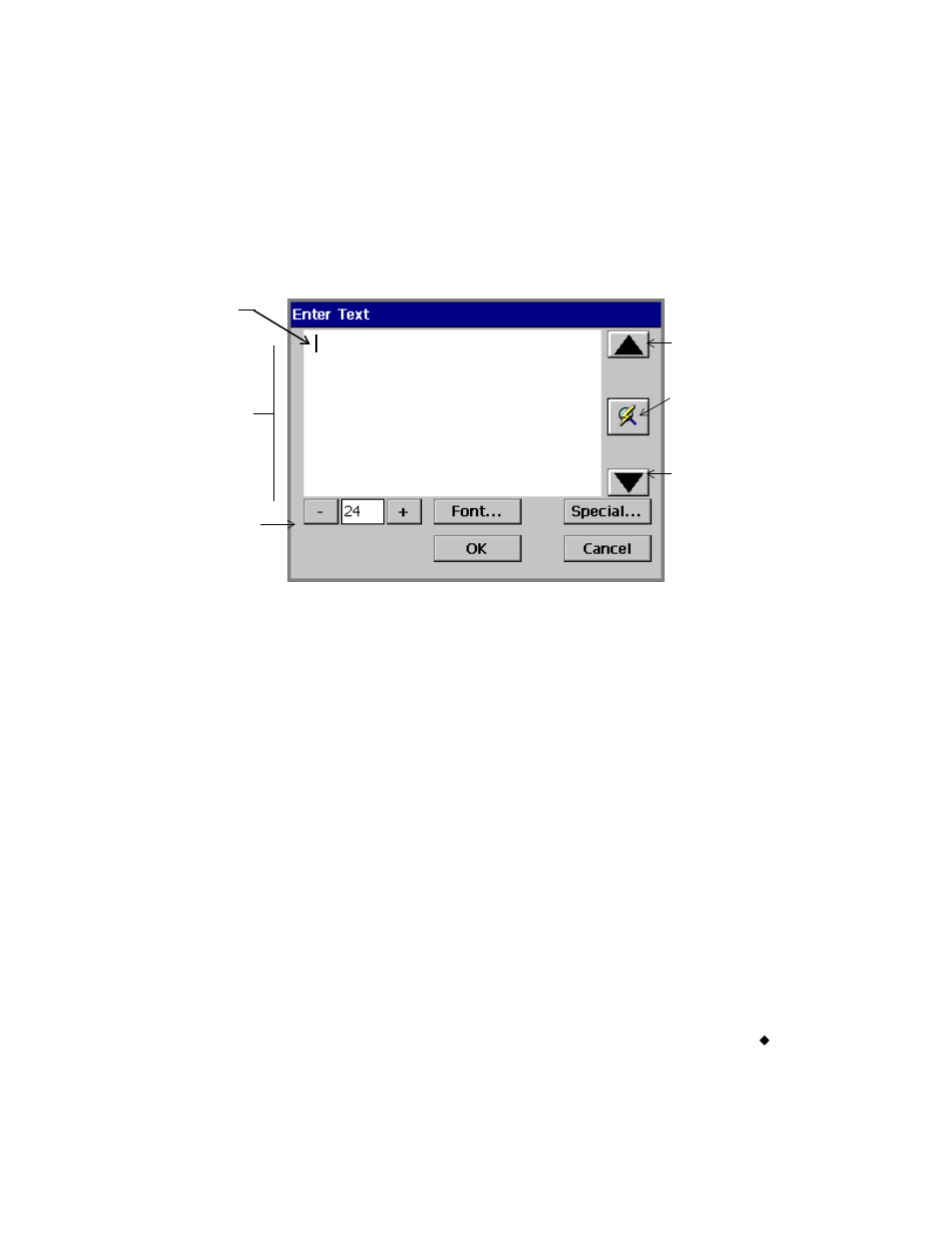 Entering information in entry screens, Typing uppercase, Typing special characters | Brady label maker User Manual | Page 67 / 275