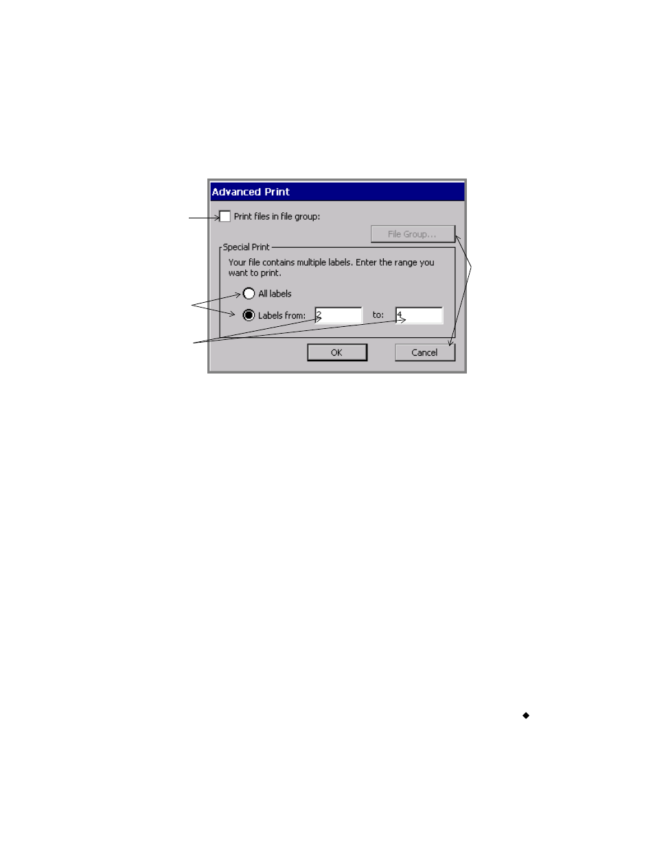 Using option buttons | Brady label maker User Manual | Page 69 / 275