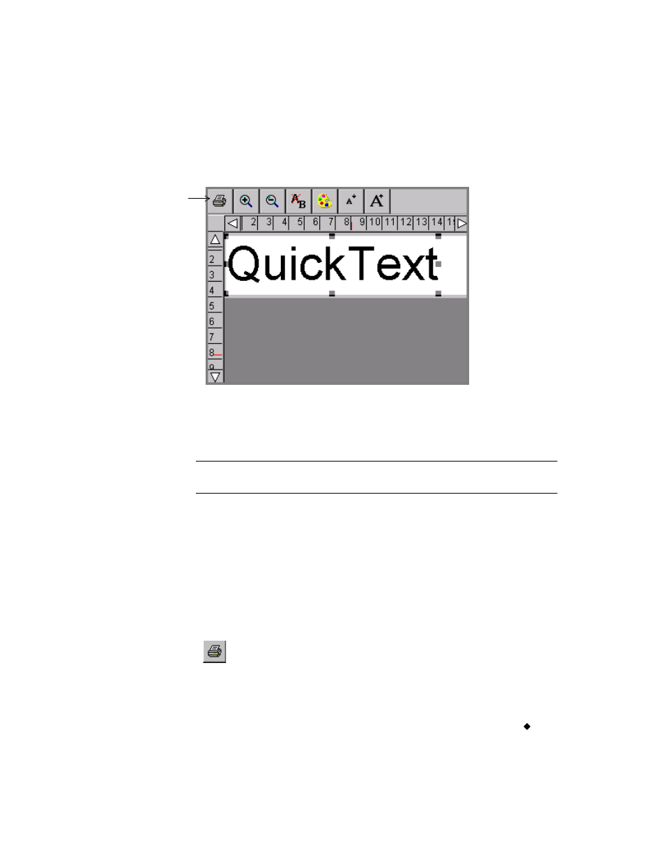 Quicktext toolbar functions | Brady label maker User Manual | Page 93 / 275