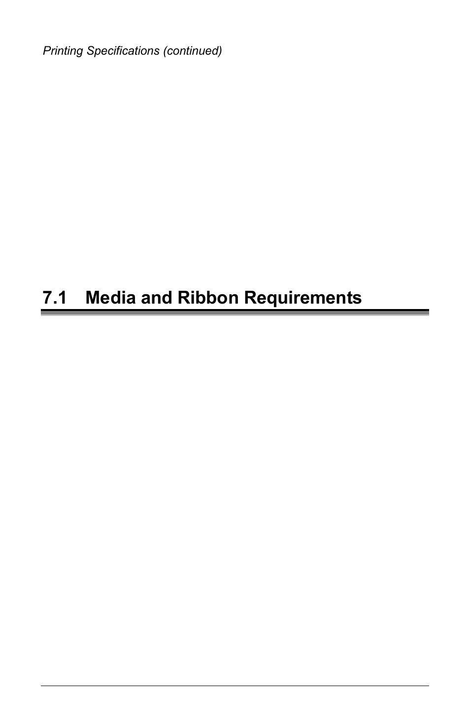 1 media and ribbon requirements | Brady 3481 User Manual | Page 107 / 140