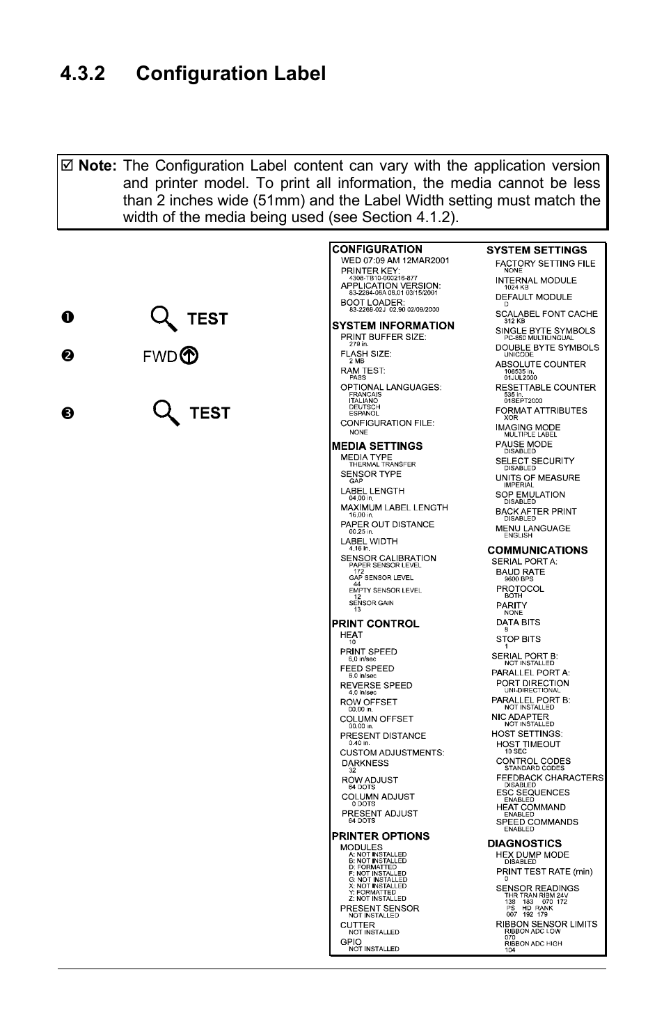 2 configuration label | Brady 3481 User Manual | Page 67 / 140