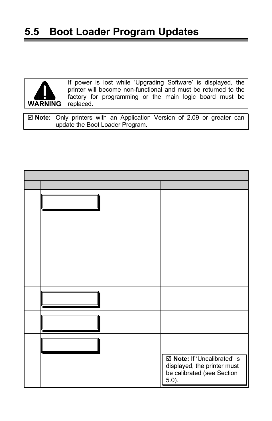 5 boot loader program updates | Brady 3481 User Manual | Page 91 / 140