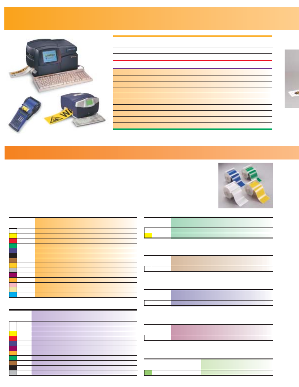 Globalmark™ industrial label maker part no, Globalmark™ industrial label maker bundles part no, Tag stock supply non-adhesive – 50 ft./roll | Magnetic supply – 25 ft./roll, Phosphorescent glow-in-dark tape – 50 ft./roll | Brady touch print User Manual | Page 6 / 8