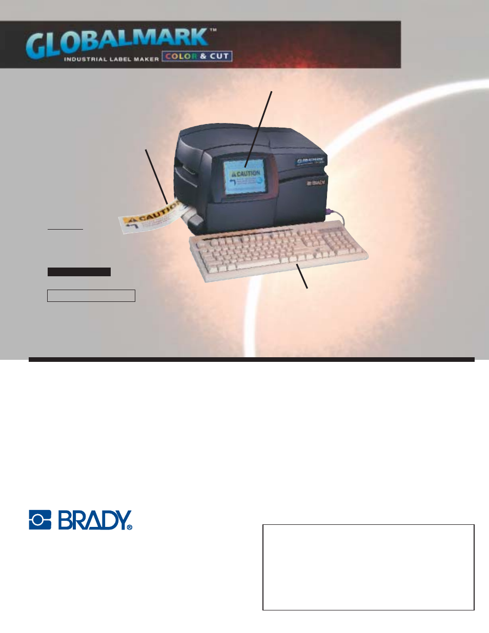 It’s all about making it easy for you, Let us show you | Brady touch print User Manual | Page 8 / 8