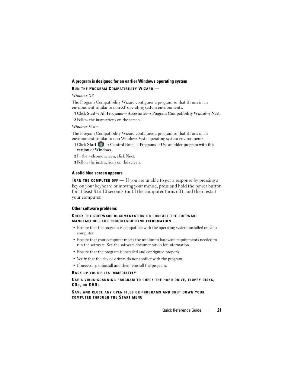 Dell Latitude D430 (Mid 2007) User Manual | Page 21 / 138