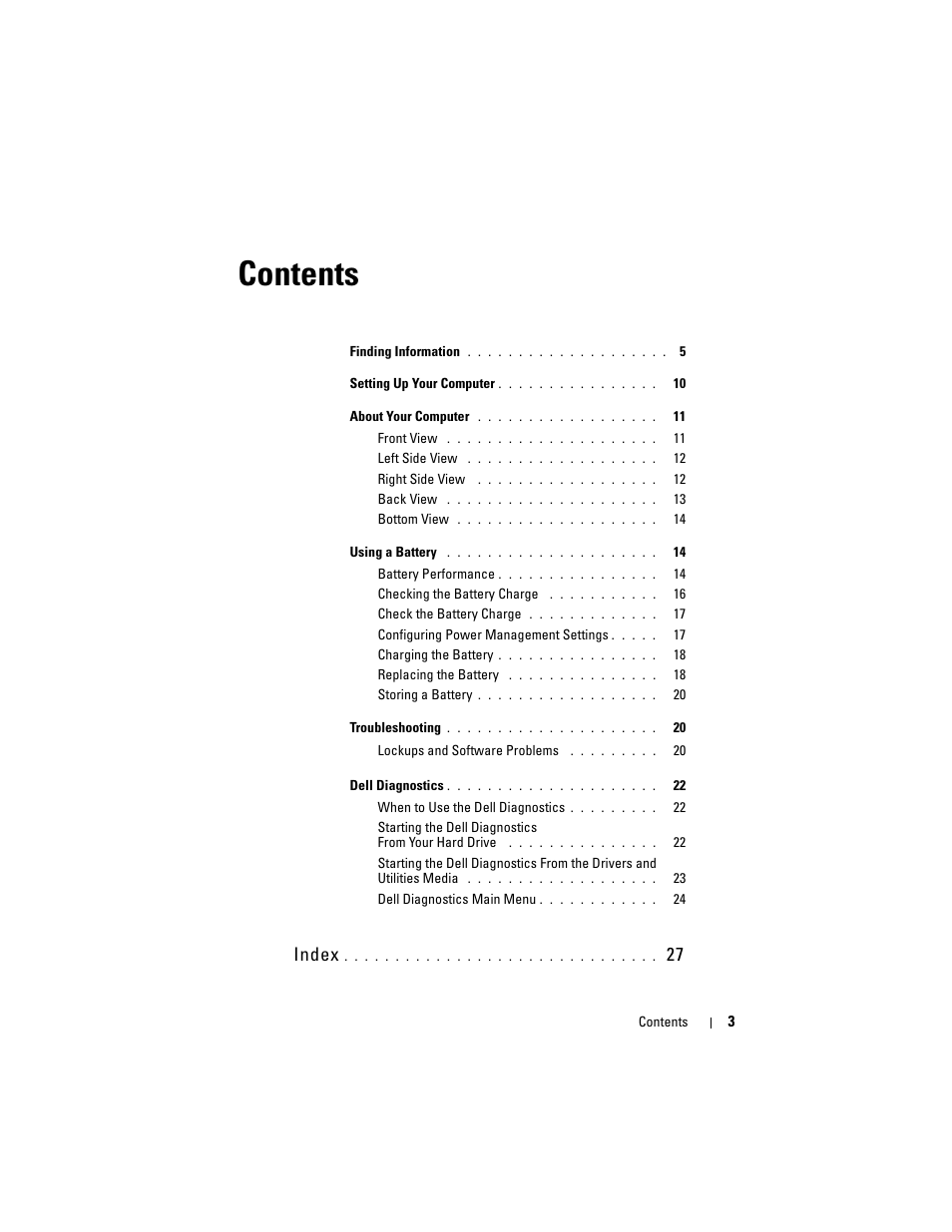 Dell Latitude D430 (Mid 2007) User Manual | Page 3 / 138