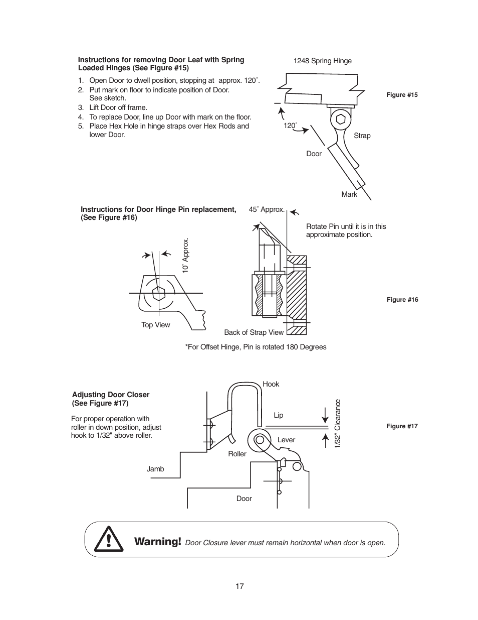 Warning | Imperial Brown Walk-in Coolers Cooler & Freezer User Manual | Page 19 / 28
