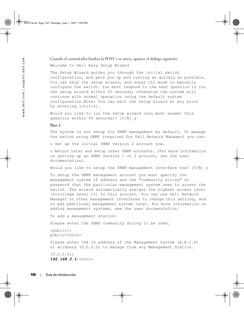 Dell PowerEdge M605 User Manual | Page 162 / 182