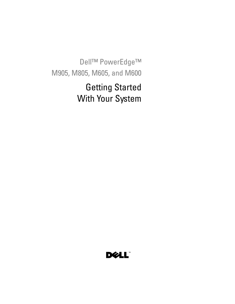 Getting started with your system | Dell POWEREDGE M905 User Manual | Page 3 / 201