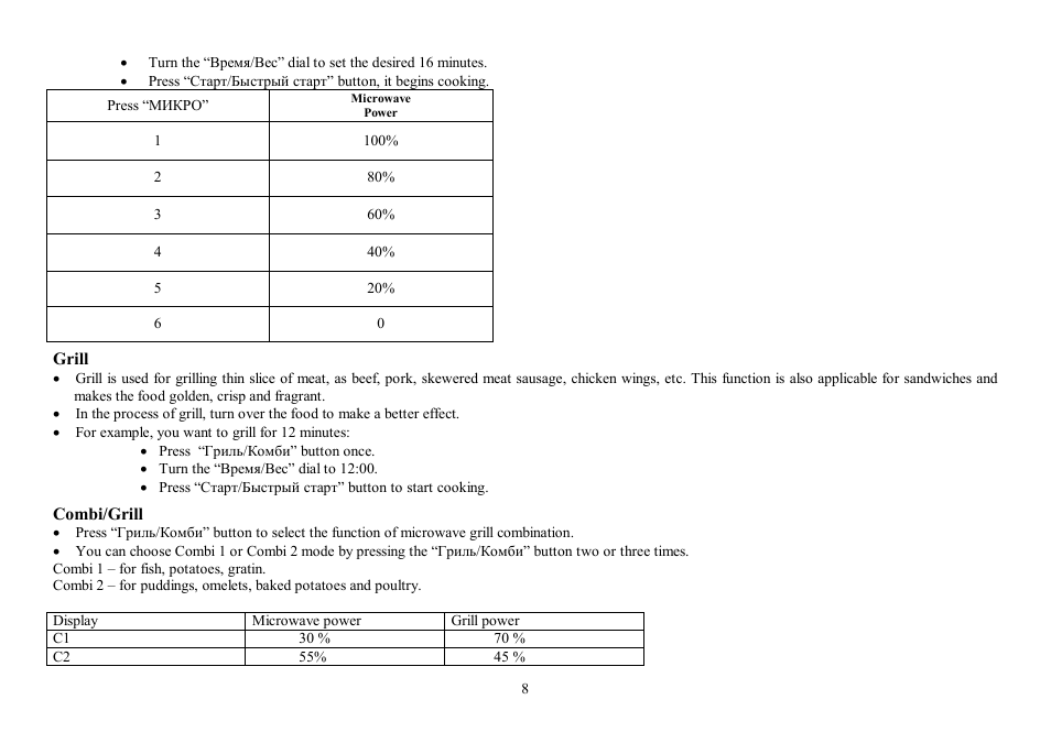 Hyundai H-MW1020 User Manual | Page 8 / 22