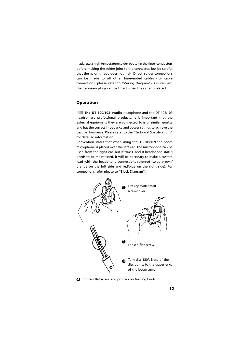 Operation | Beyerdynamic DT 109 User Manual | Page 12 / 28