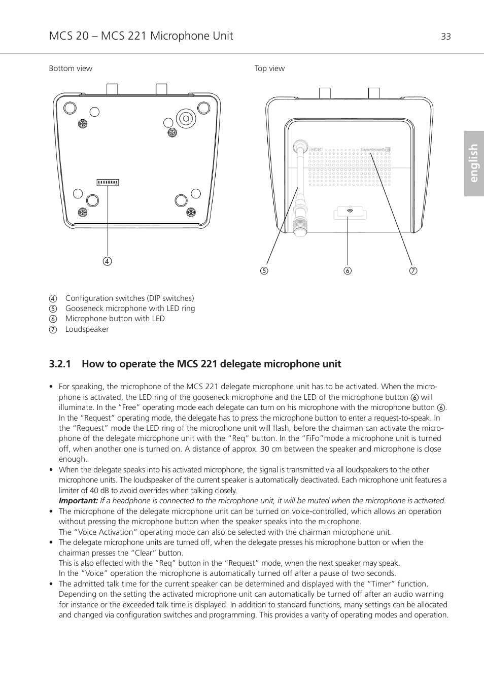 English | Beyerdynamic MCS 20 User Manual | Page 33 / 76