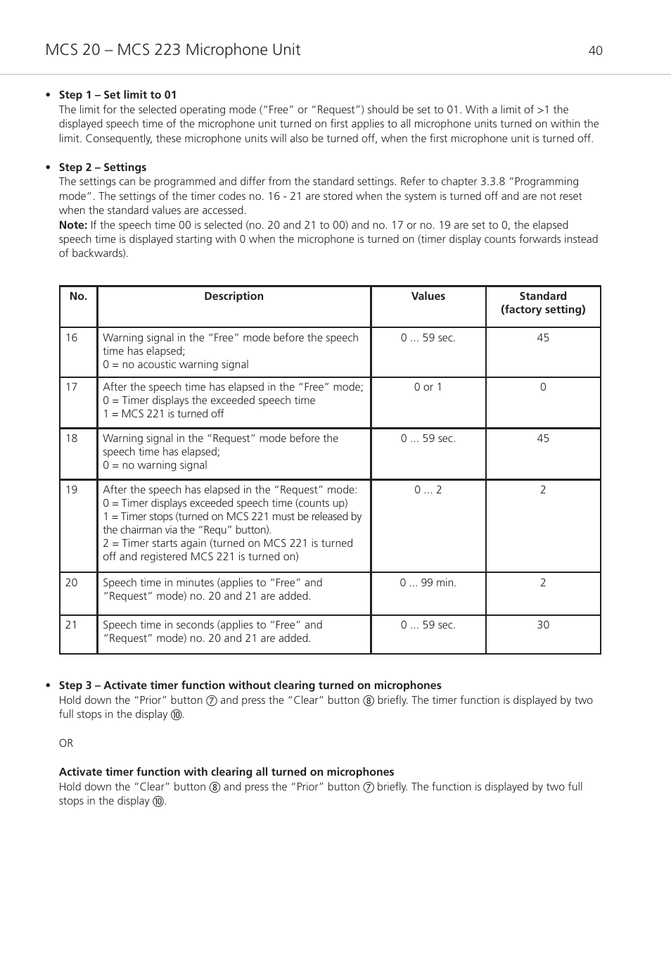 Beyerdynamic MCS 20 User Manual | Page 40 / 76