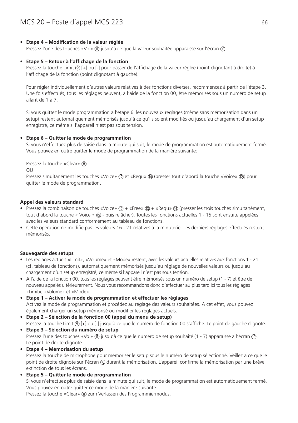 Beyerdynamic MCS 20 User Manual | Page 66 / 76