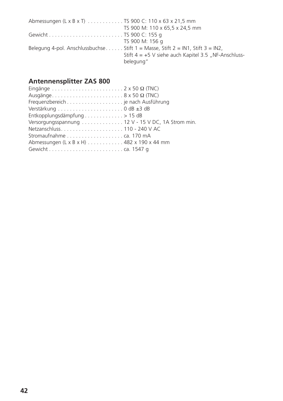 Beyerdynamic UHF Wireless System Opus 900 User Manual | Page 42 / 164