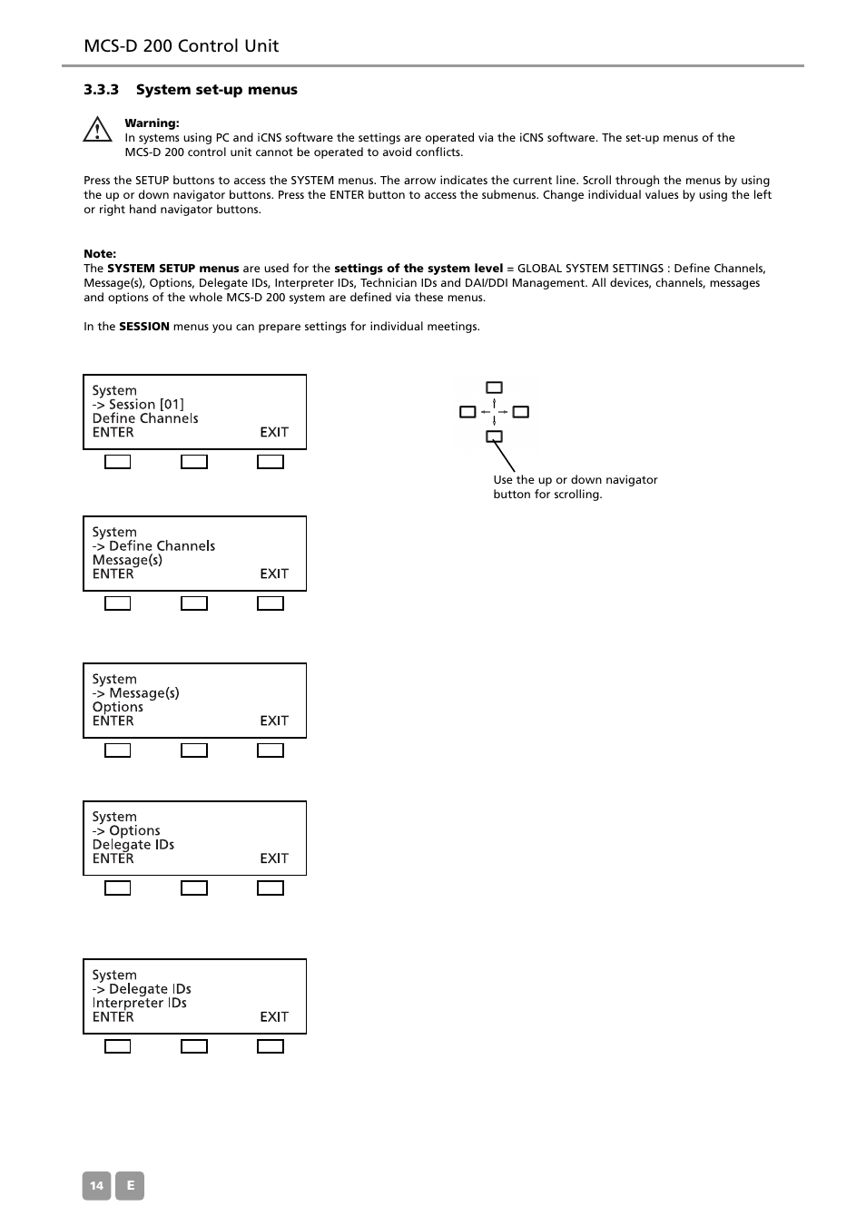 Mcs-d 200 control unit | Beyerdynamic MCS-D 200 User Manual | Page 14 / 92