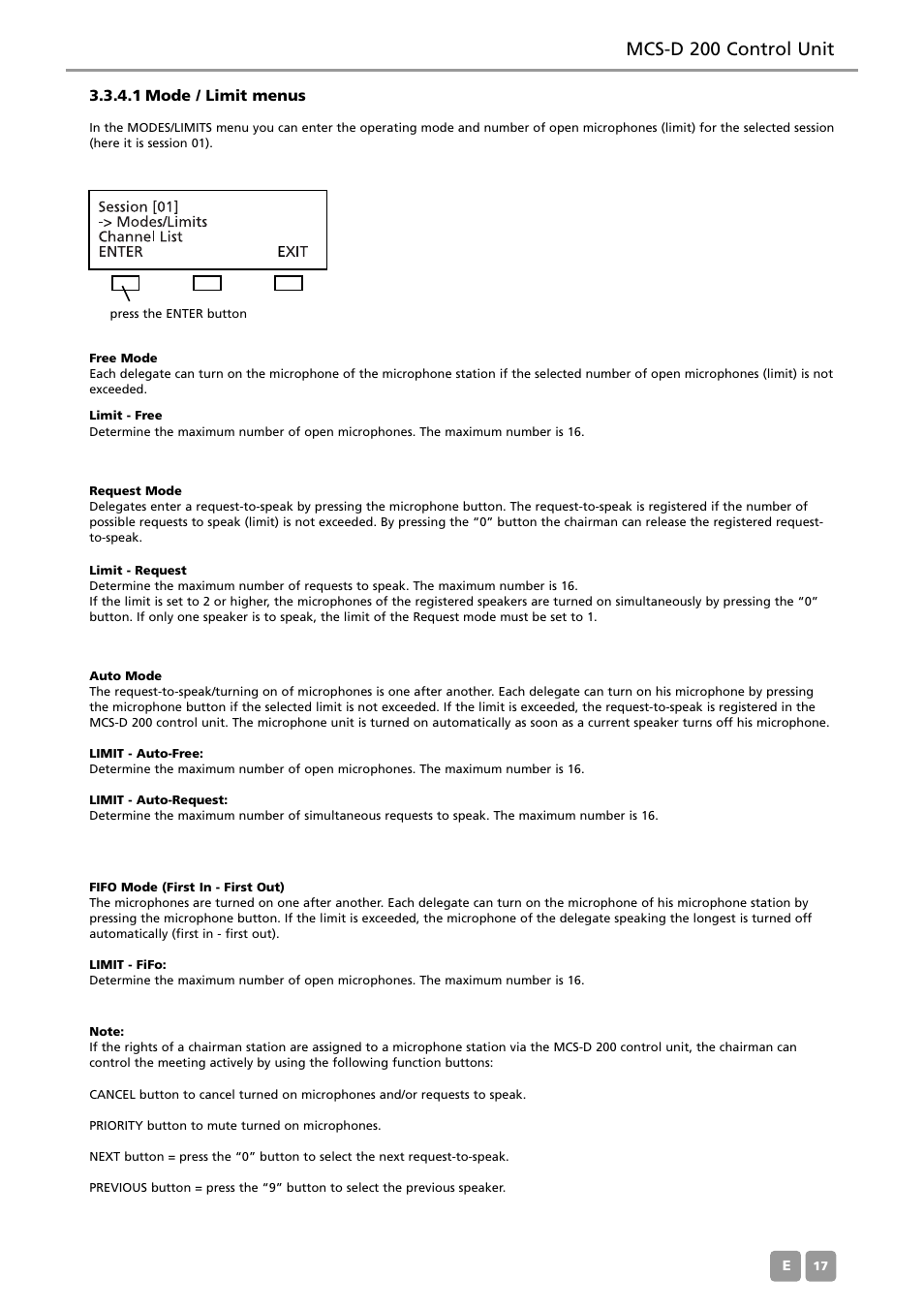 Mcs-d 200 control unit | Beyerdynamic MCS-D 200 User Manual | Page 17 / 92
