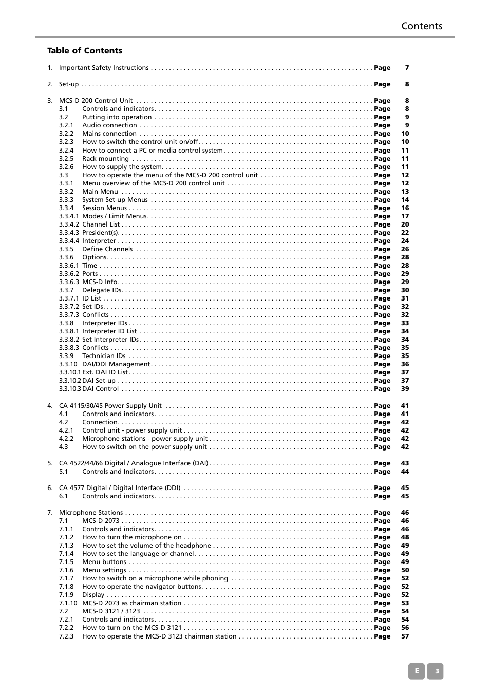 Beyerdynamic MCS-D 200 User Manual | Page 3 / 92