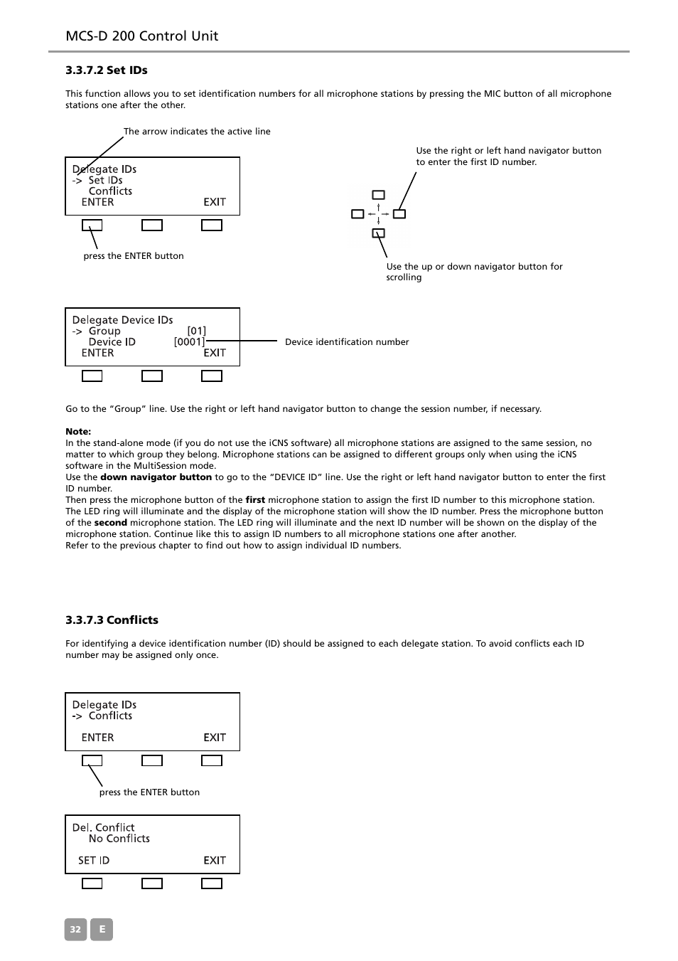 Mcs-d 200 control unit | Beyerdynamic MCS-D 200 User Manual | Page 32 / 92