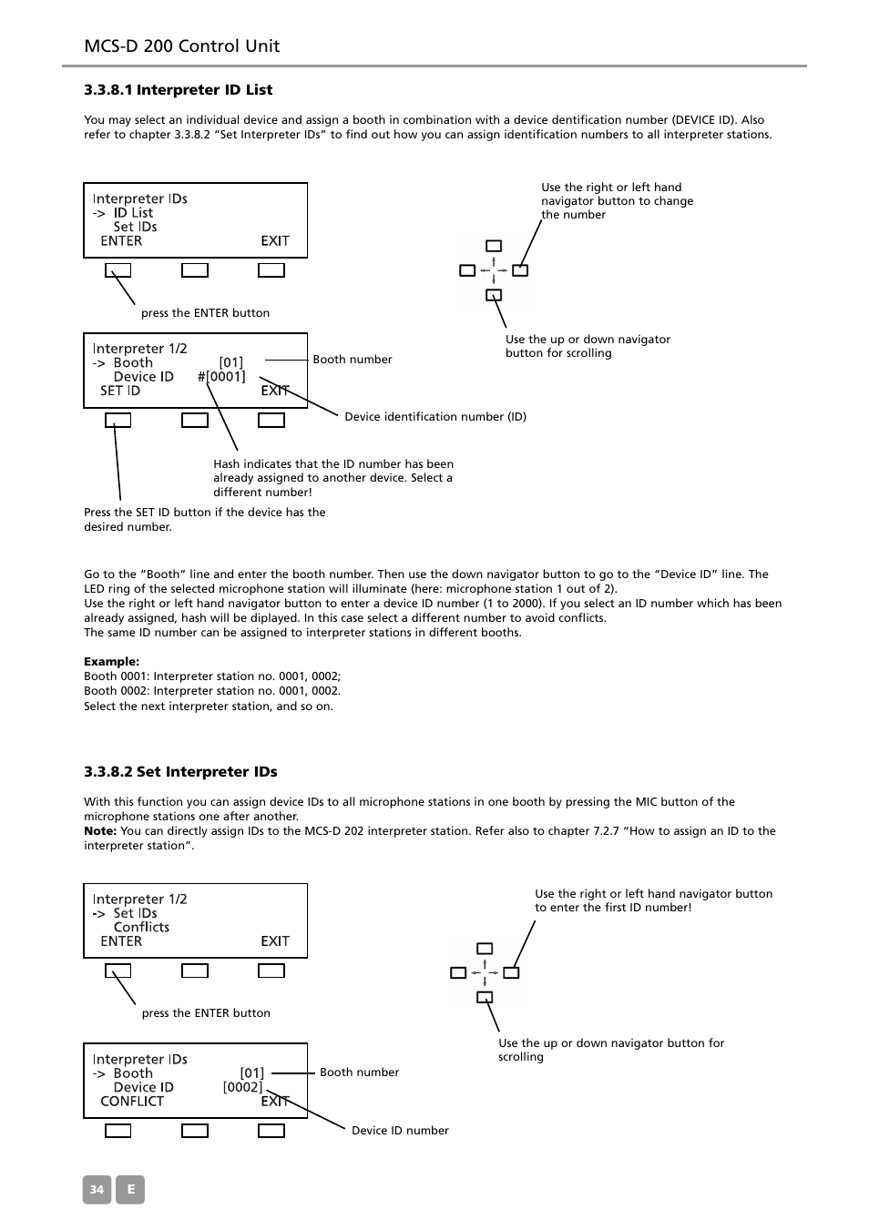 Mcs-d 200 control unit | Beyerdynamic MCS-D 200 User Manual | Page 34 / 92