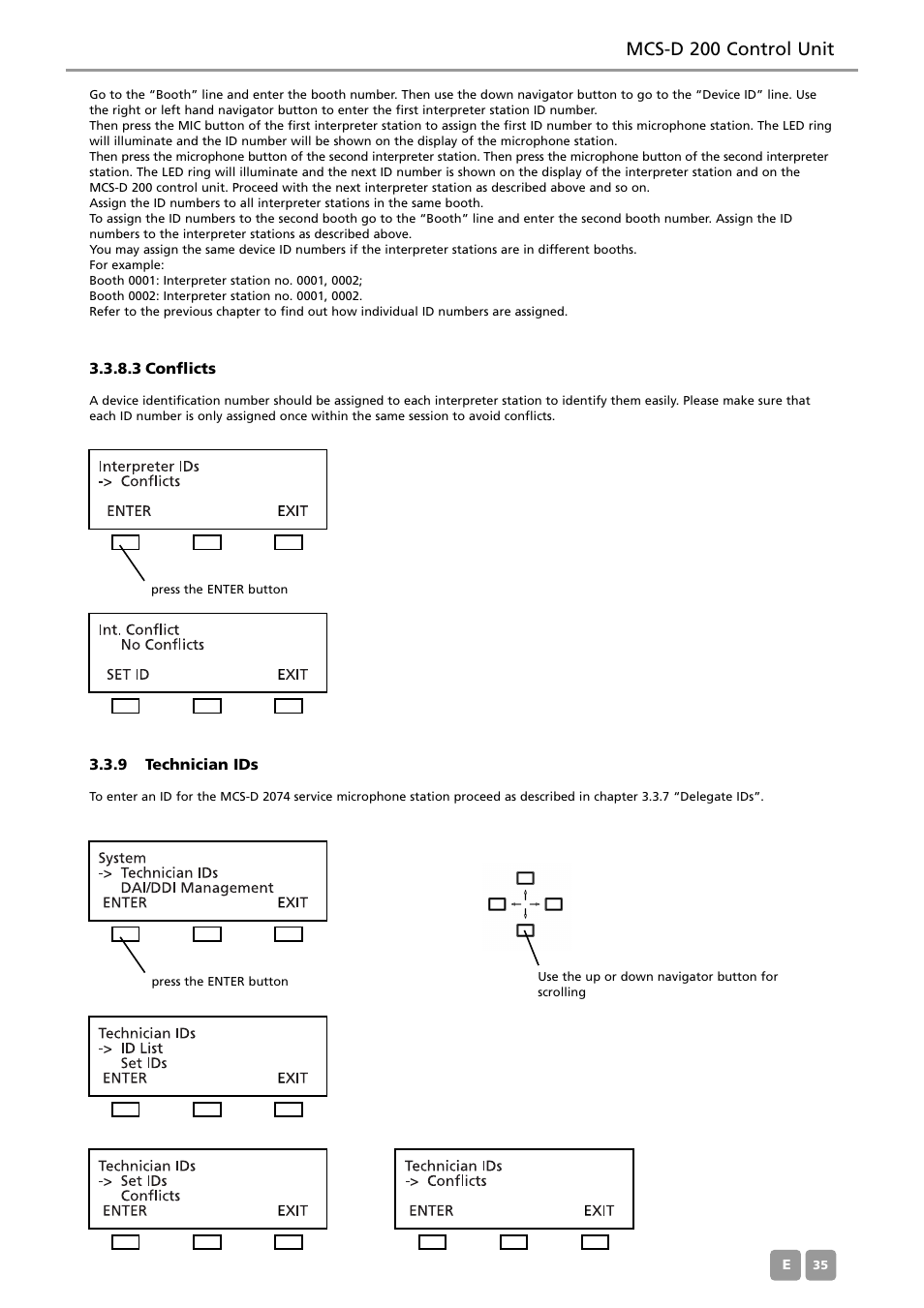 Mcs-d 200 control unit | Beyerdynamic MCS-D 200 User Manual | Page 35 / 92