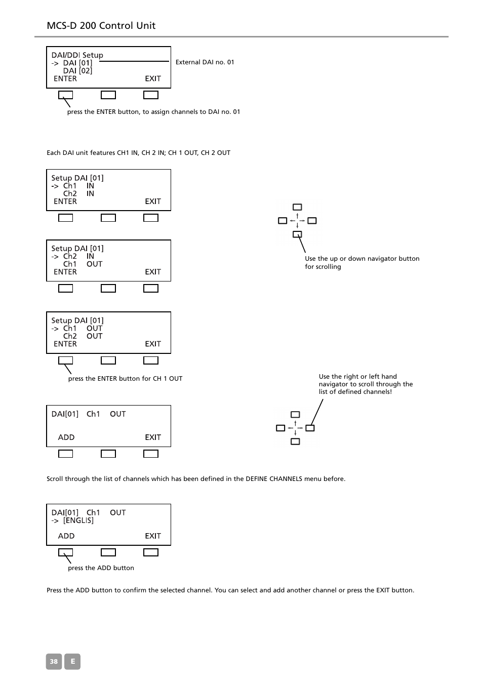Mcs-d 200 control unit | Beyerdynamic MCS-D 200 User Manual | Page 38 / 92