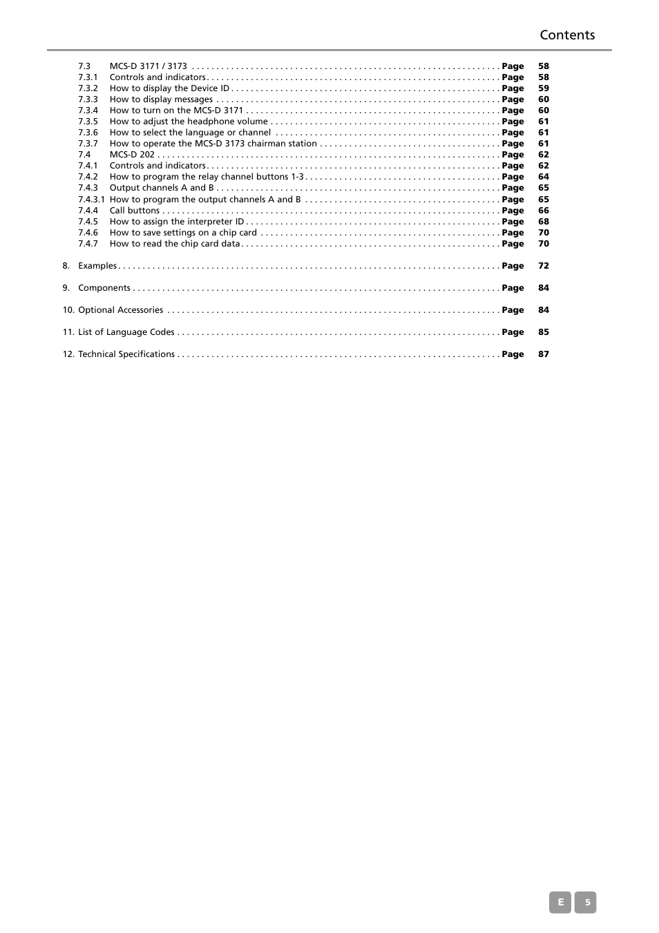 Beyerdynamic MCS-D 200 User Manual | Page 5 / 92