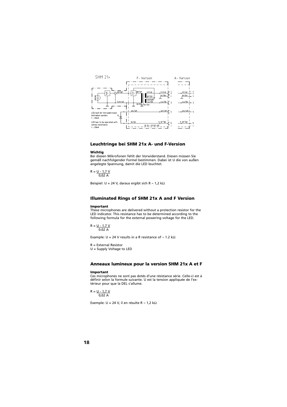 Beyerdynamic SHM 201 - 215 User Manual | Page 18 / 20