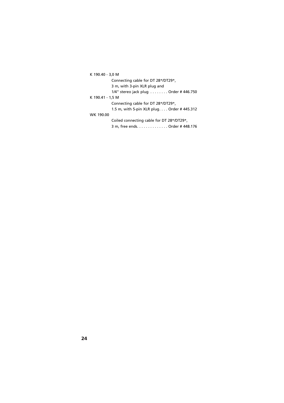 Beyerdynamic DT 290 User Manual | Page 24 / 48