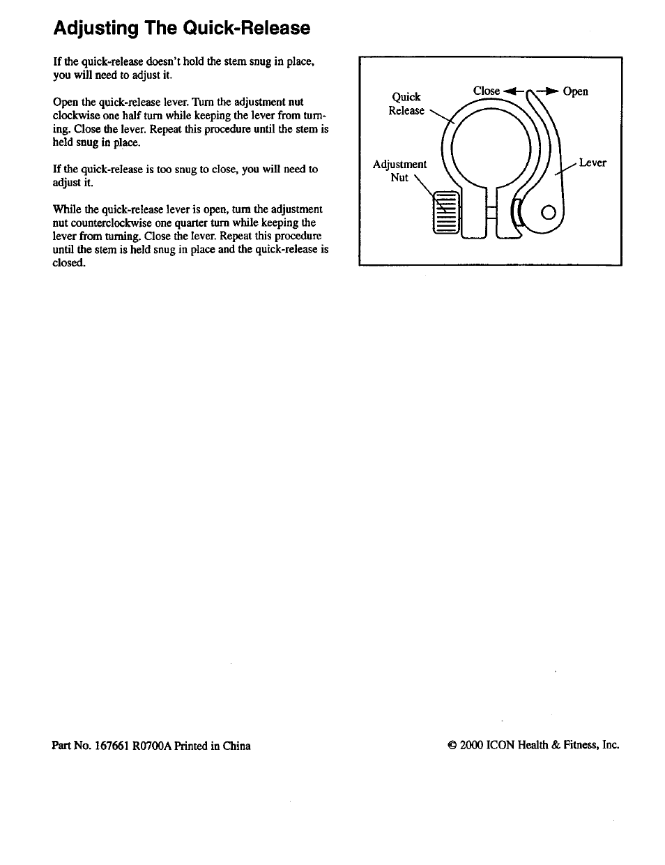 Adjusting the quick-release | Blade ICE 831.48853 User Manual | Page 4 / 4