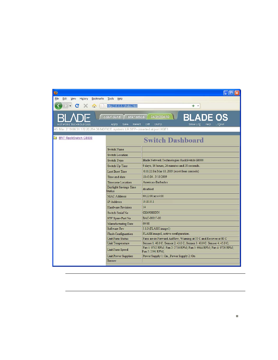 Blade ICE RACKSWITCH G8000 User Manual | Page 13 / 28