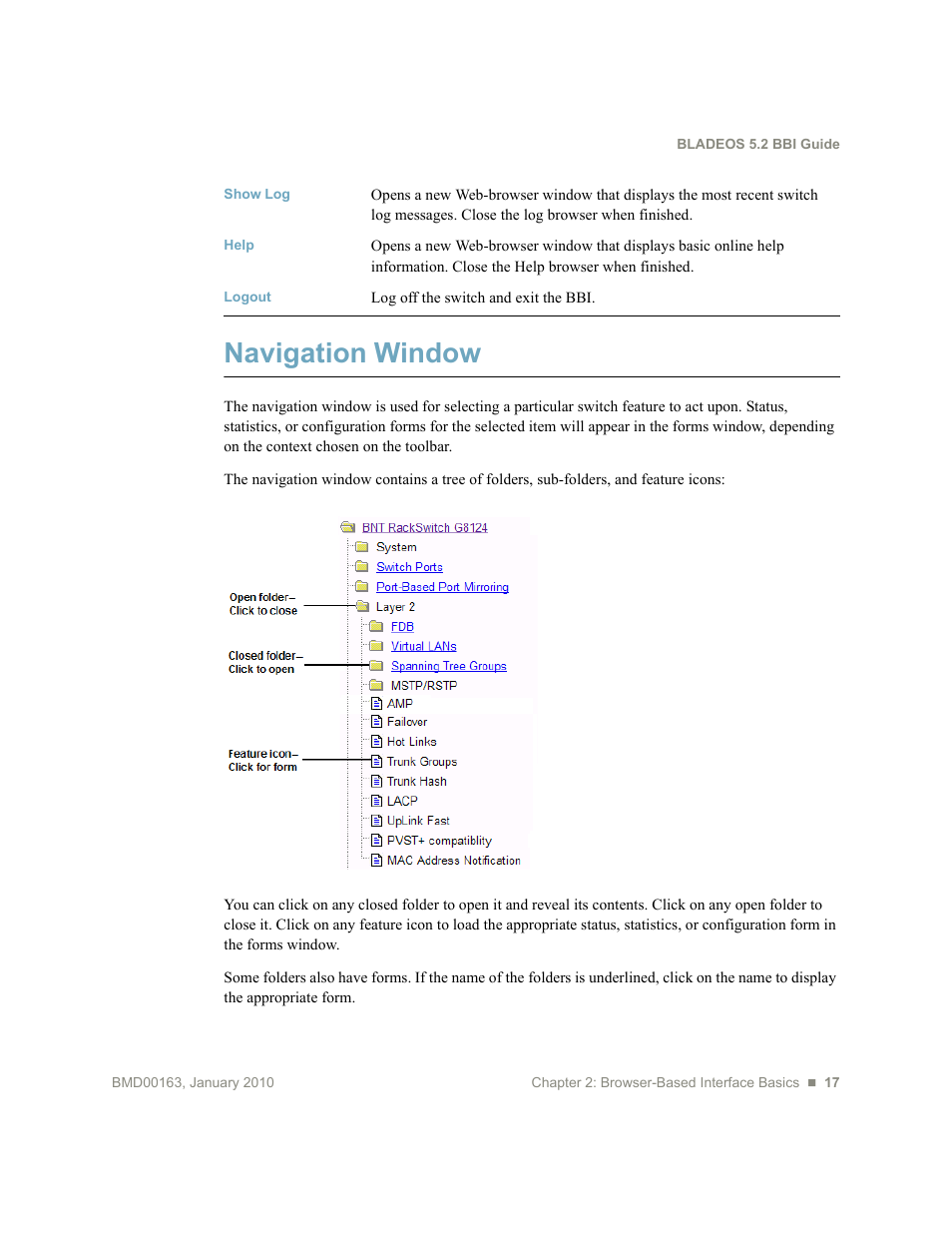 Navigation window | Blade ICE BLADEOS G8124 User Manual | Page 17 / 28