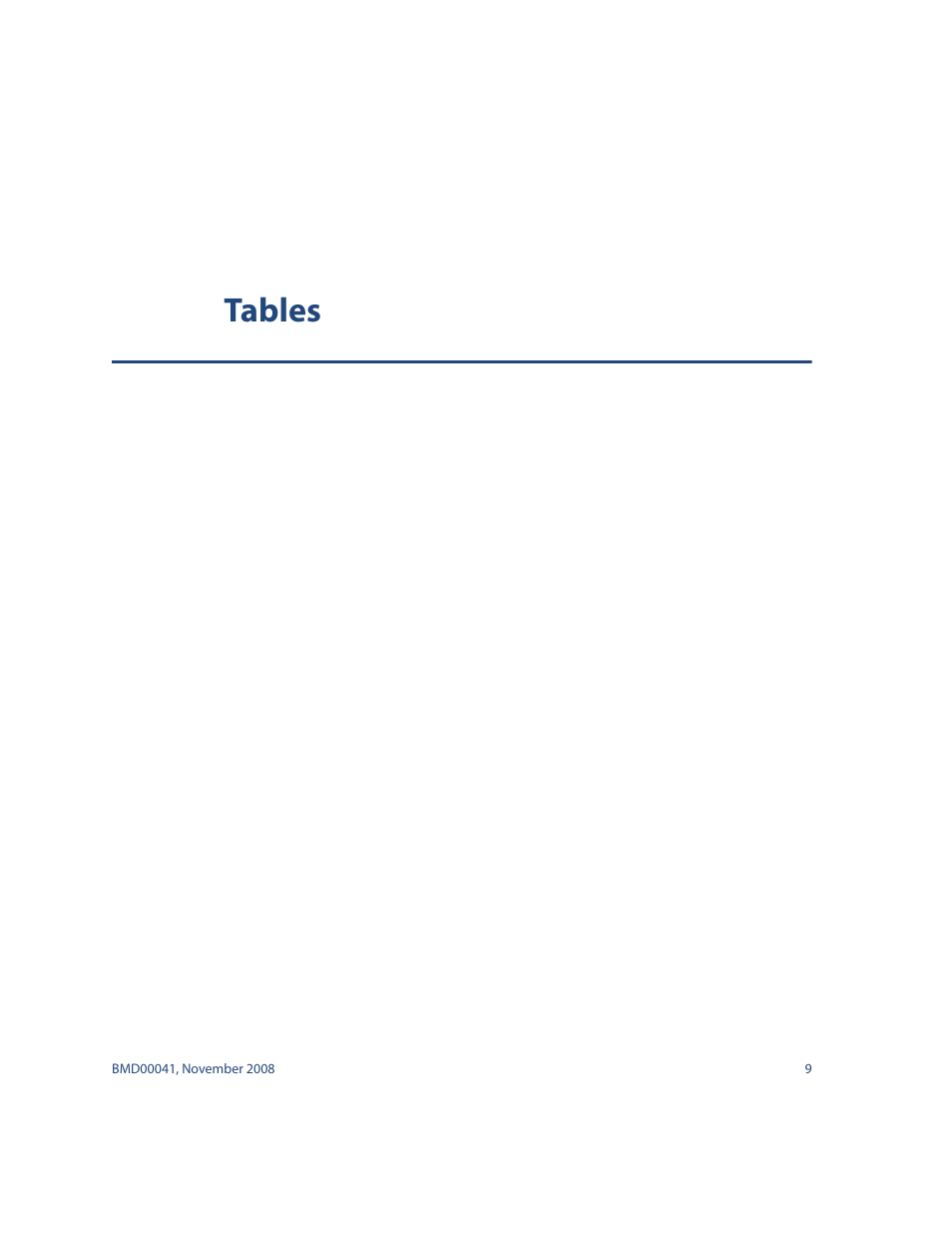 Tables | Blade ICE G8000 User Manual | Page 9 / 145