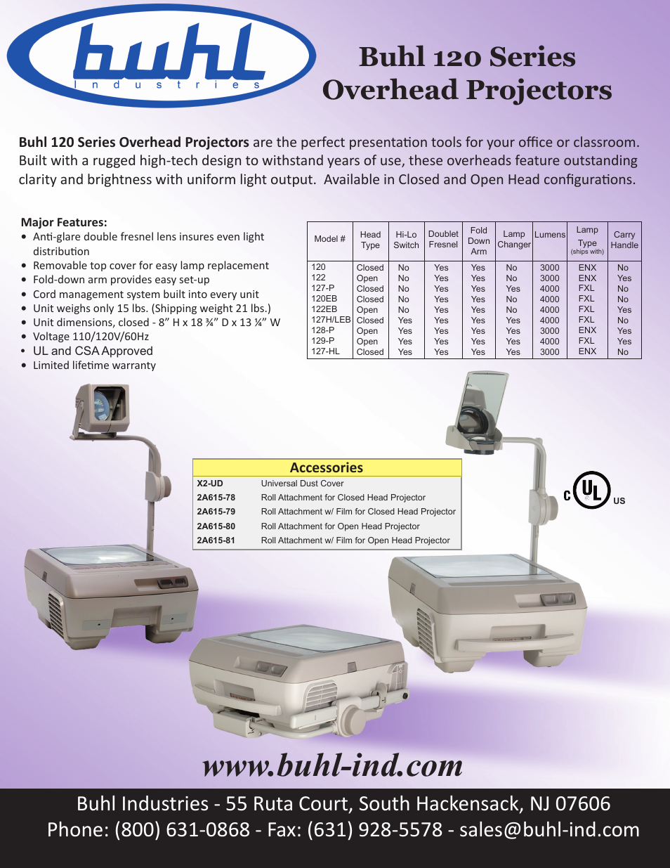 Buhl 129-P User Manual | 1 page