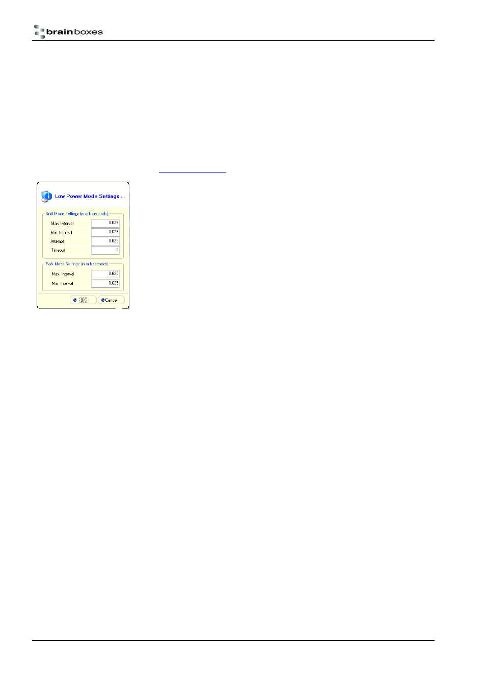 Low power mode, Interactive menu | Brainboxes BL-830 User Manual | Page 18 / 41