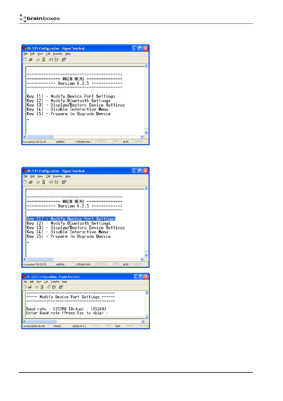 Brainboxes RS232 User Manual | Page 19 / 41