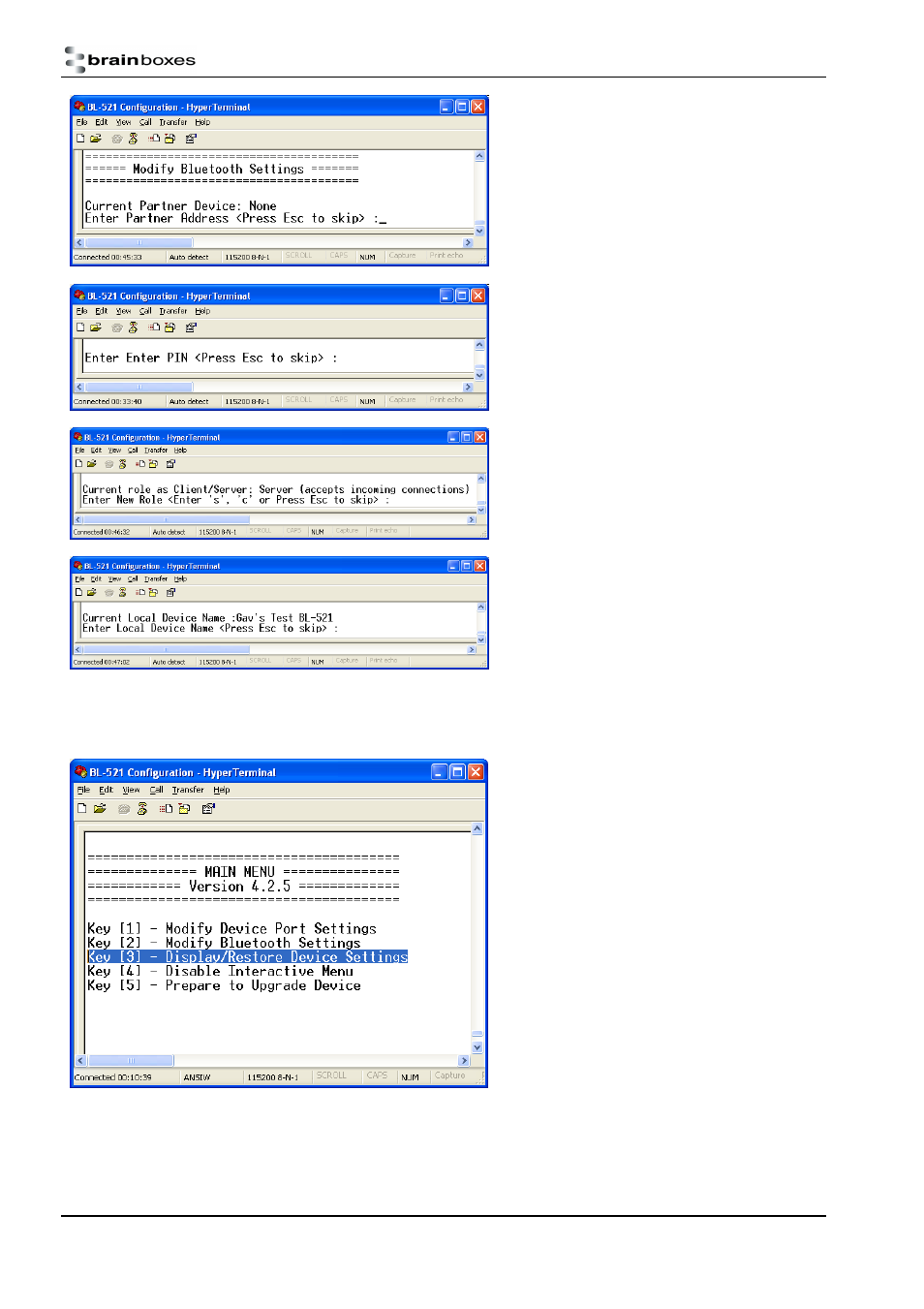 Brainboxes RS232 User Manual | Page 21 / 41