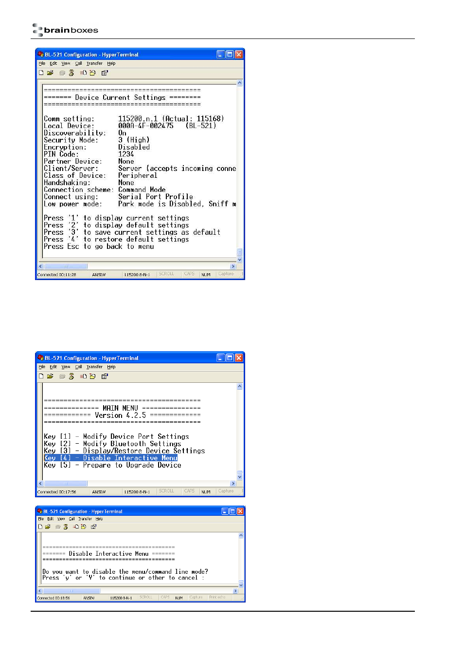 Brainboxes RS232 User Manual | Page 22 / 41
