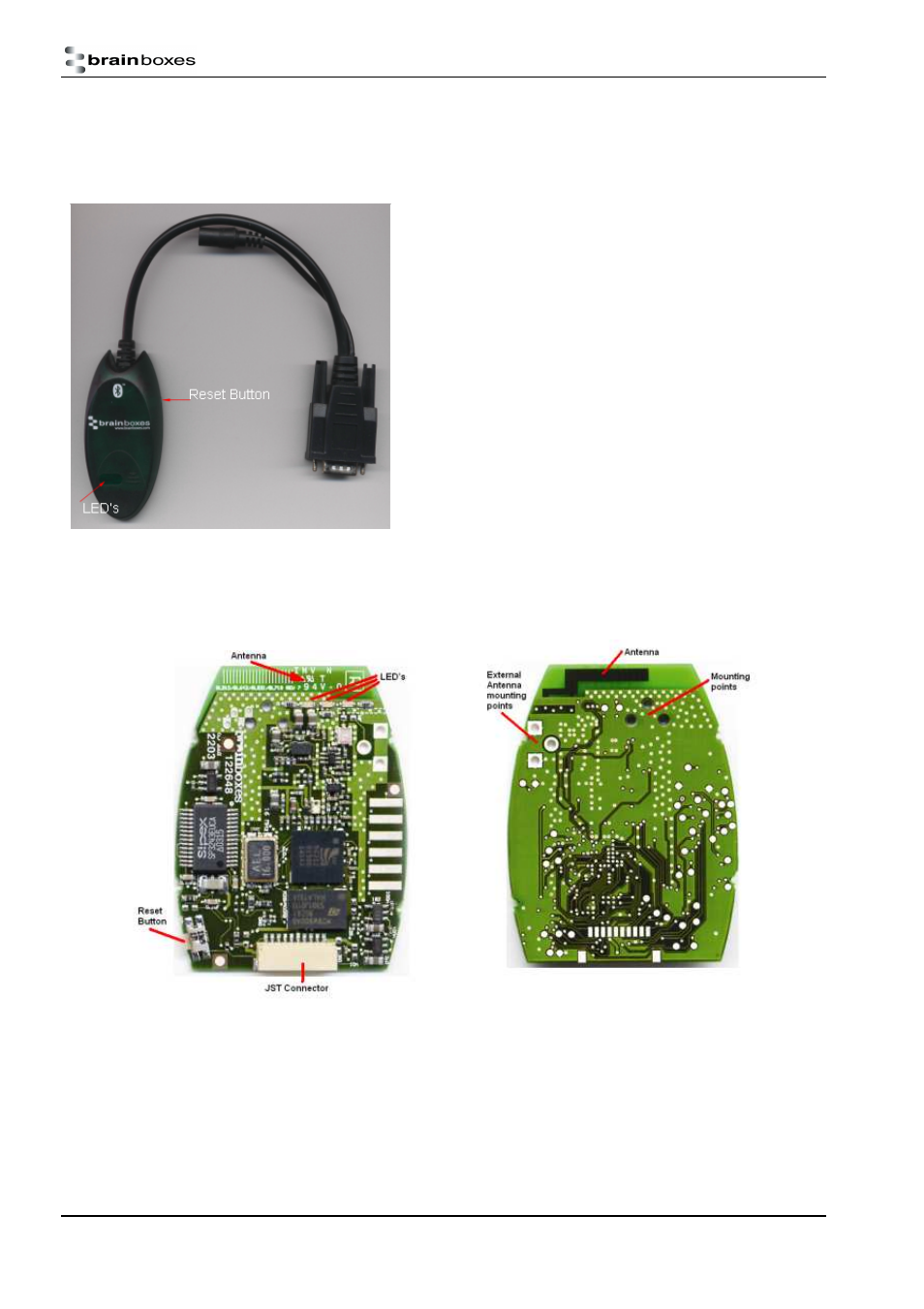 Physical product features, Bl-521, Bl-730 | Brainboxes RS232 User Manual | Page 5 / 41