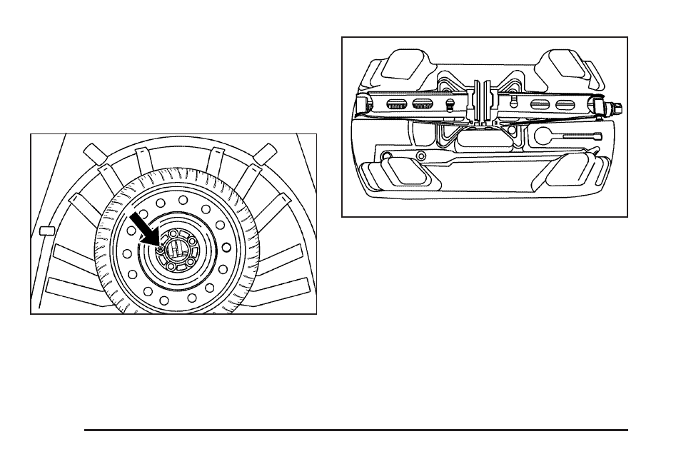 Removing the spare tire and tools, Removing the spare tire and tools -78 | Buick 2009 Enclave User Manual | Page 348 / 428